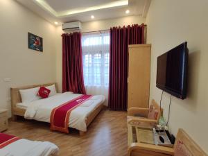 TV a/nebo společenská místnost v ubytování Sa Pa New Villa