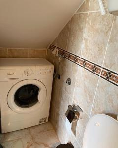 y baño con lavadora y aseo. en Apartman Biljana, en Zlatibor