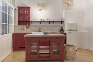 Η κουζίνα ή μικρή κουζίνα στο Apartments 1620yr Trnava