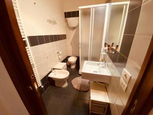 Koupelna v ubytování Casa Teatro