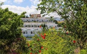 A garden outside Hôtel Mandy