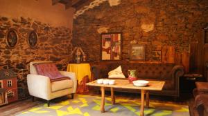A seating area at Hotel Rural Las Campares