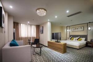 Posezení v ubytování Guangzhou Homies Hotel
