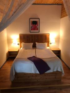 Tempat tidur dalam kamar di Drei Jahreszeiten