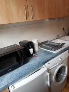 Kuchyň nebo kuchyňský kout v ubytování studio 26 m2 tout équipé