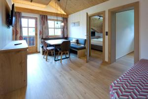 Krevet ili kreveti u jedinici u okviru objekta Hotel Gasthof Obermair