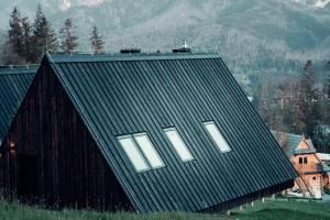 Widok na góry z tego domu wakacyjnego