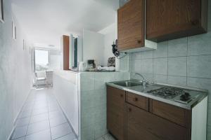 Kuchyň nebo kuchyňský kout v ubytování Apartmani Križanović