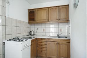 Kuchyň nebo kuchyňský kout v ubytování Apartmani Križanović