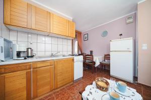 Kuchyň nebo kuchyňský kout v ubytování Apartmani Križanović