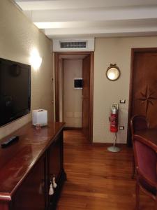 A television and/or entertainment centre at Ca' Marinella