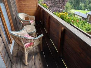 Ein Balkon oder eine Terrasse in der Unterkunft Ferienwohnungen Eggarter