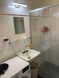 Kúpeľňa v ubytovaní Deluxe apartmán Liščí kopec