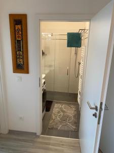 Kúpeľňa v ubytovaní Deluxe apartmán Liščí kopec