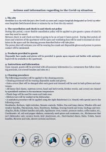 a document outlining adaptations and information responding to the consult my situation at Spacious Fully Equipped 3BD 2Bath Apt in the heart of city with Balconies AC and fast WIFI #2 in Heraklio Town