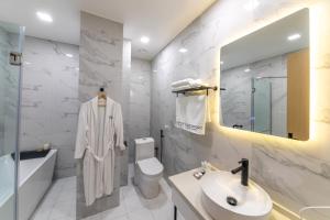 Koupelna v ubytování Newport Hotel Kutaisi