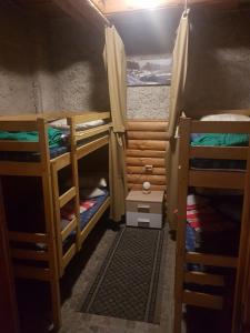 Palanda nebo palandy na pokoji v ubytování Hostel P33