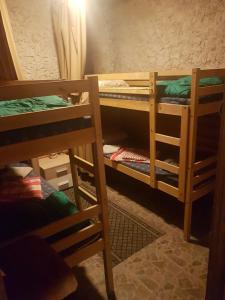 Palanda nebo palandy na pokoji v ubytování Hostel P33