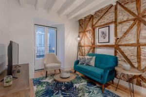Χώρος καθιστικού στο Comtesse Lisbonne Apartments
