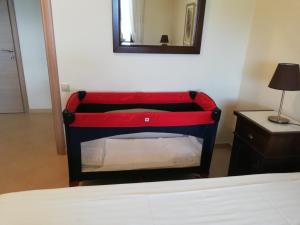 A bed or beds in a room at House with View in Amfithea