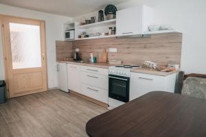 Kuchyň nebo kuchyňský kout v ubytování Apartmán v přírodě v srdci Vysočiny 1 + 12 fotografií