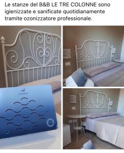 Postel nebo postele na pokoji v ubytování Le tre colonne