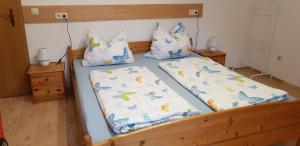 Postel nebo postele na pokoji v ubytování Ferienwohnung Spachtholz