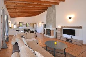 A seating area at Villa Calderitx