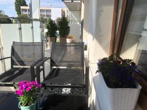 Balkón alebo terasa v ubytovaní Kołobrzeg apartament Osiedle Bursztynowe ul baltycka 11 b