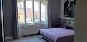 Postel nebo postele na pokoji v ubytování Flat Jindrichuv Hradec