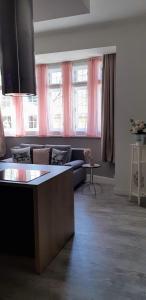 A seating area at Flat Jindrichuv Hradec