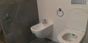 A bathroom at Flat Jindrichuv Hradec
