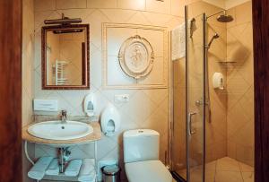 Koupelna v ubytování Boutique Hotel Villa P