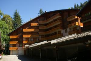 een gebouw met balkons aan de zijkant bij Ranfolly 10 in Morzine