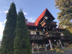 Budova, kde se aparthotel nachází