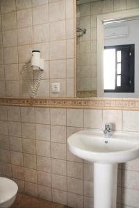 Koupelna v ubytování La Piquera Hostal