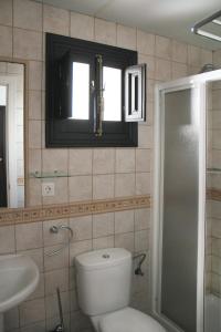 Koupelna v ubytování La Piquera Hostal