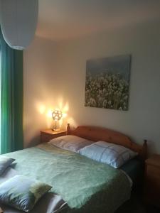 Łóżko lub łóżka w pokoju w obiekcie Dom Gościnny "Pod Siódemką"