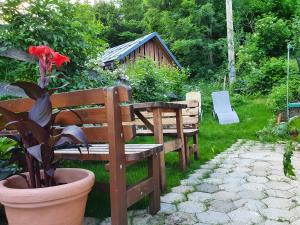 Vonkajšia záhrada v ubytovaní Ferienwohnung Leuner