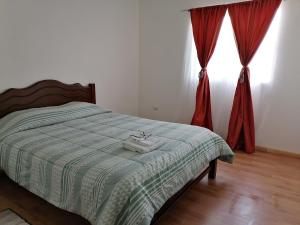 Ein Bett oder Betten in einem Zimmer der Unterkunft Hostal La Concepcion