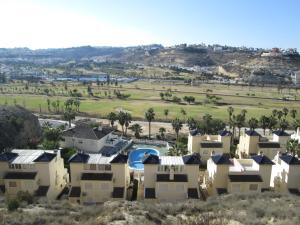 an aerial view of a subdivision of houses at Casa Yvonne in Rojales