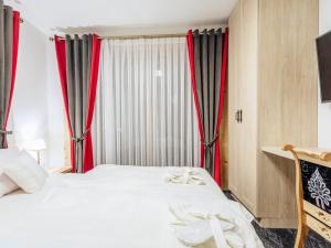 Posteľ alebo postele v izbe v ubytovaní Machajówka