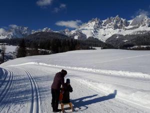 Haus Strobler durante el invierno