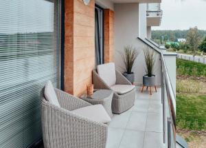 Balkón alebo terasa v ubytovaní Apartament Heaven Bay