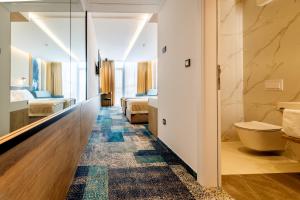 Koupelna v ubytování Hotel Sunce Neum