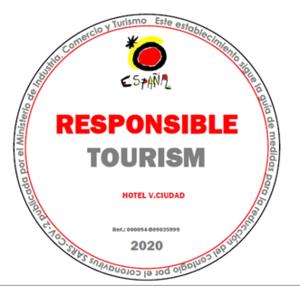 Certifikát, hodnocení, plakát nebo jiný dokument vystavený v ubytování HOTEL V.CIUDAD