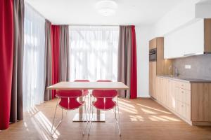 Kuchyňa alebo kuchynka v ubytovaní Szent Bernadett Családi Apartmanház