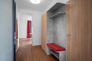 Posteľ alebo postele v izbe v ubytovaní Szent Bernadett Családi Apartmanház