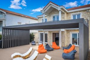 Гостиная зона в VILLA FUX ZRCE Novalja - direkt am Strand
