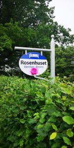 a sign for aresurrection at Rosenhuset in Haderslev